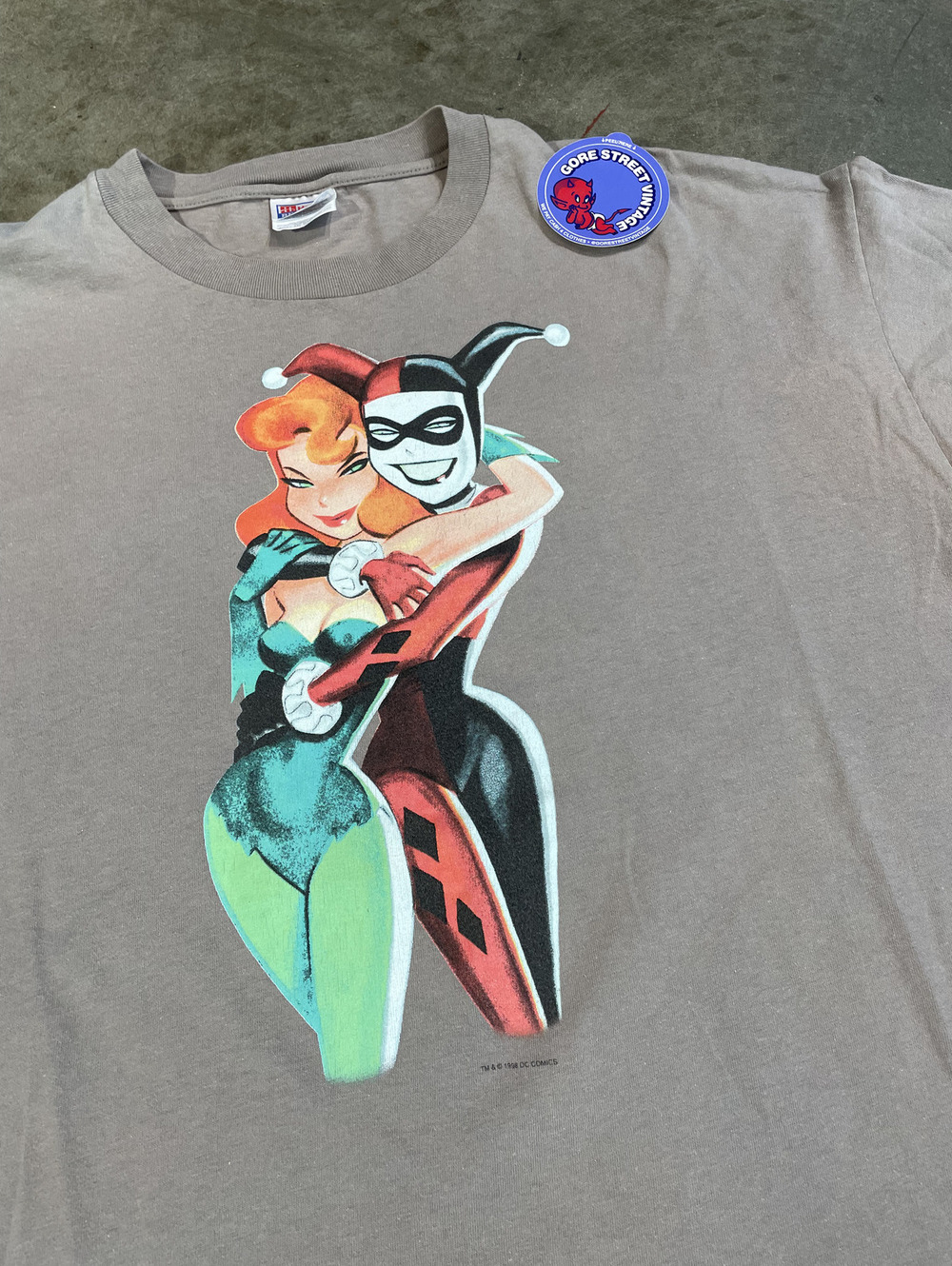 Vintage 90s DC Harley and Ivy Faded Graphitti Tee XXL 26x31